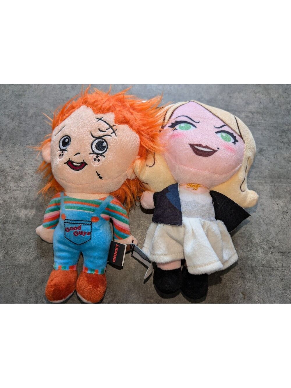 Chucky + Tiffany Universal City Lot 2 Stuffed Plush Dog Toys Dolls Horror 9" NEW